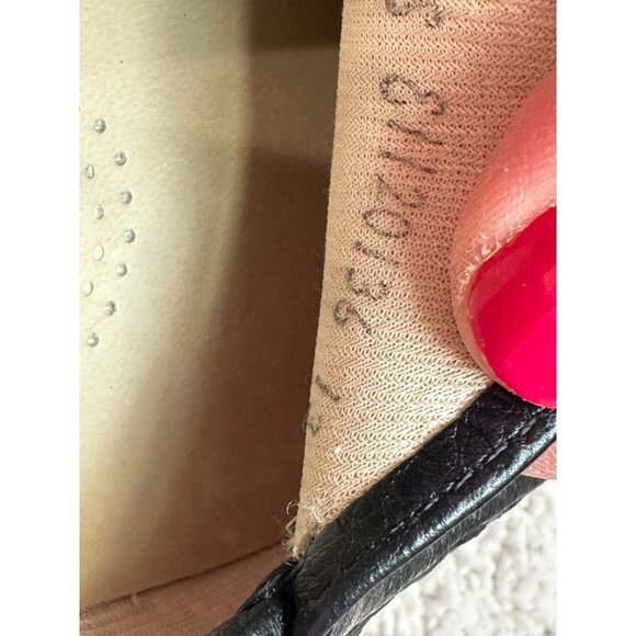 SAS Womens Black Pebbled Leather Loafers With Tripad Comfort Footbed Size 9.5M - Picture 9 of 10